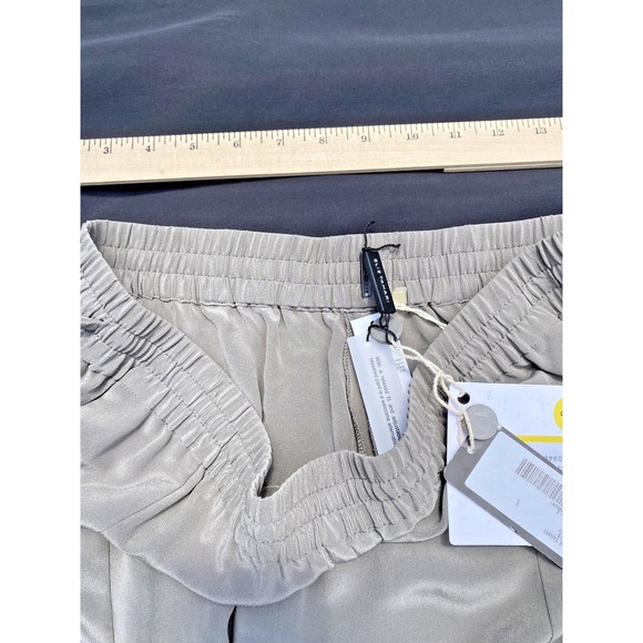 Elie Tahari Women's‎ Gray Casual Cargo Pants Size L NWT Drawstring Waist - Picture 3 of 4